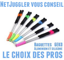 Baguettes de diabolo Aluminium