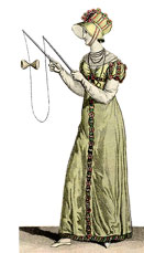 Jeune femme jouant au diabolo (Costumes parisiens, 1812)